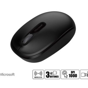 MOUSE MICROSOFT 1850 BLACK INALAMBRICO