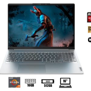 NOTEBOOK LENOVO IDEAPAD 5 PRO 16ARH7, 16" 2.5K IPS, AMD RYZEN 7 6800HS 4.7GHZ / 8C 16GB DDR5