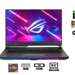 LAPTOP ROG STRIX G15 REMDBRANDT R7-6800H-512GB SSD-16GB RAM DDR5-RTX3050 4GB- 15.6FHD-144HZ WIN11H-ECLIPSE GRAY