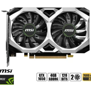 TARJETA DE VIDEO MSI GTX 1650 VENTUS XS 4GB OC DDR5 128 BITS