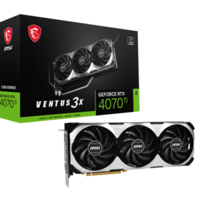TARJETA DE VIDEO MSI GEFORCE RTX 4070 TI VENTUS 3X 12G OC, 12GB GDDR6X, PCI-E 4.0