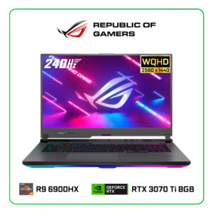 LAPTOP ASUS ROG STRIX G17 G713RW-LL039W AMD R9 6900HX,1TB SSD M.2 ,RTX3070TI 8G,W11H