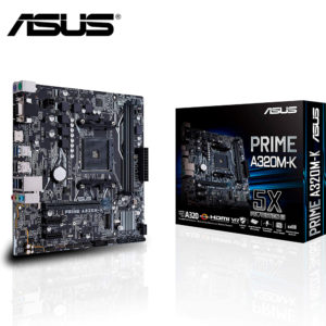 MOTHERBOARD ASUS PRIME A320M-K, AM4, AMD A320, DDR4, SATA 6.0, USB 3.1, VD/SN/NW