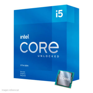 PROCESADOR INTEL CORE I5-11600KF 3.90 / 4.90 GHZ, 12 MB CACHÉ L3, LGA1200, 125W, 14 NM