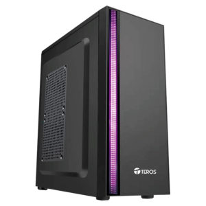 CASE TEROS TE1075N, MID TOWER, ATX, 250W/600W, USB 3.0 / 2.0, AUDIO, NEGRO.