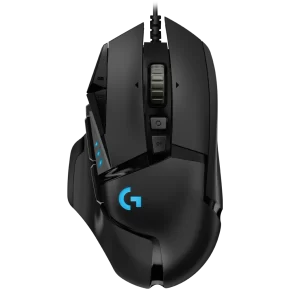 MOUSE ÓPTICO GAMER LOGITECH G502 HERO, 100 - 16000 DPI, ILUMINACIÓN RGB, 11 BOTONES, USB.