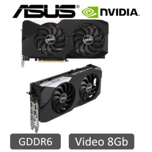 TARJETA DE VIDEO ASUS NVIDIA GEFORCE RTX 3070, 8GB GDDR6, PCI-EXPRESS 4.0, HDMI(2), DP(3)