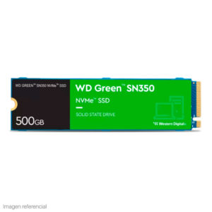UNIDAD DE ESTADO SOLIDO WESTERN DIGITAL GREEN SN350, 500GB, NVME, M.2