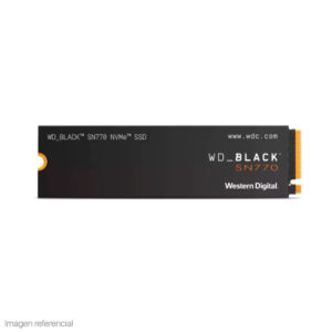 UNIDAD DE ESTADO SOLIDO WESTERN DIGITAL BLACK SN770 NVME 500GB, M.2 2280, PCIE GEN 4.0 X4.