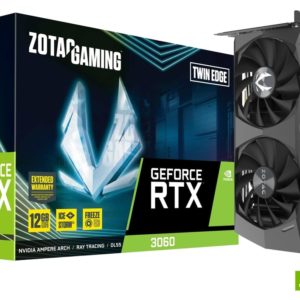 TARJETA DE VIDEO ZOTAC GAMING 12GB NVIDIA RTX 3060 TWIN EDGE